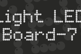 Light LED Board-7 Font