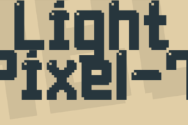 Light Pixel-7 Font