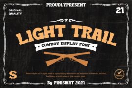 Light-Trail Font