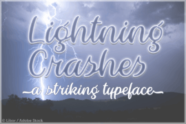 Lightning Crashes Font