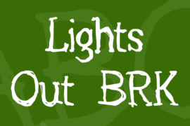 Lights Out BRK Font