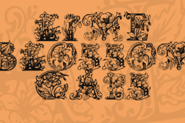 Lime Blossom Caps Font