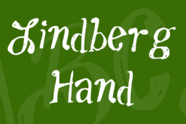 Lindberg Hand Font