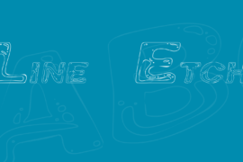 Line Etch Font