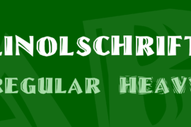 Linolschrift Font Family