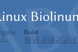 Linux Biolinum Font Family
