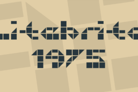 Litebrite 1975 Font