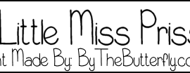 Little Miss Priss Font