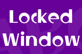 Locked Window Font