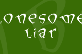 Lonesome Liar Font
