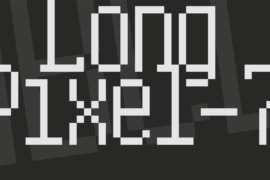 Long Pixel-7 Font