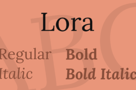 Lora Font Family