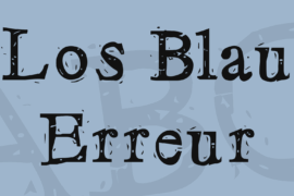 Los Blau Erreur Font