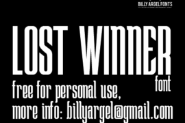 Lost Winner Font
