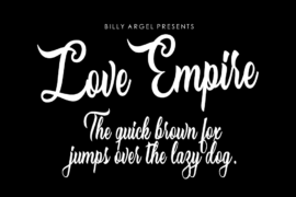 Love Empire Personal Use Font
