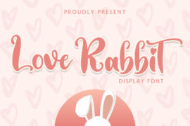 Love Rabbit – Personal Use Font