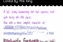 Loved by the King Font