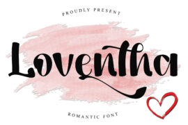 Loventha – PERSONAL USE Font