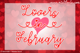 Lovers in February Font