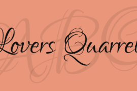 Lovers Quarrel Font