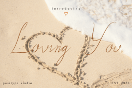 Loving_You script Font