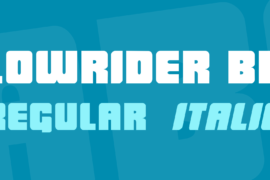 LowRider BB Font Family