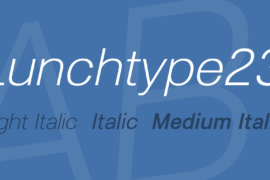 Lunchtype23 Font Family