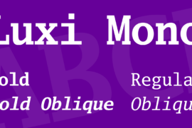 Luxi Mono Font Family