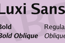 Luxi Sans Font Family