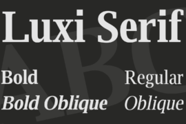 Luxi Serif Font Family
