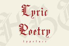 Lyric Poetry Font