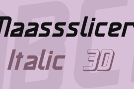 Maassslicer Font Family
