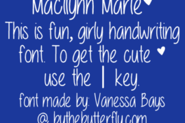 Macilynn Marie Font