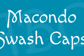 Macondo Swash Caps Font
