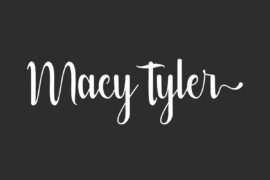 Macy Tyler Demo Font