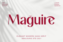 Maguire Thin Font