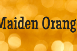 Maiden Orange Font