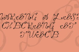 Making a List Checking It Twice Font