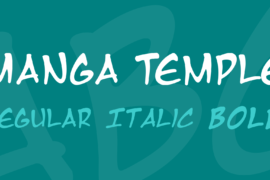 Manga Temple Font Family