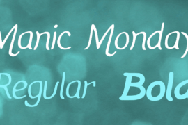 Manic Monday Font Family