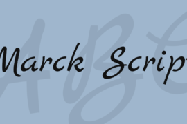 Marck Script Font