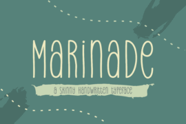 Marinade Demo Font