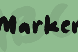 Marker Font