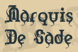 Marquis De Sade Font