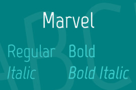 Marvel Font Family