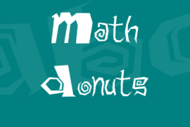 Math Donuts Font