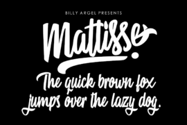 Mattisse Personal Use Font