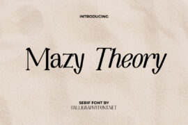Mazy Theory Demo Font Family