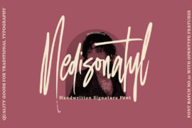 Medisonatyl Signature Font