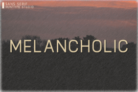Melancholic Font